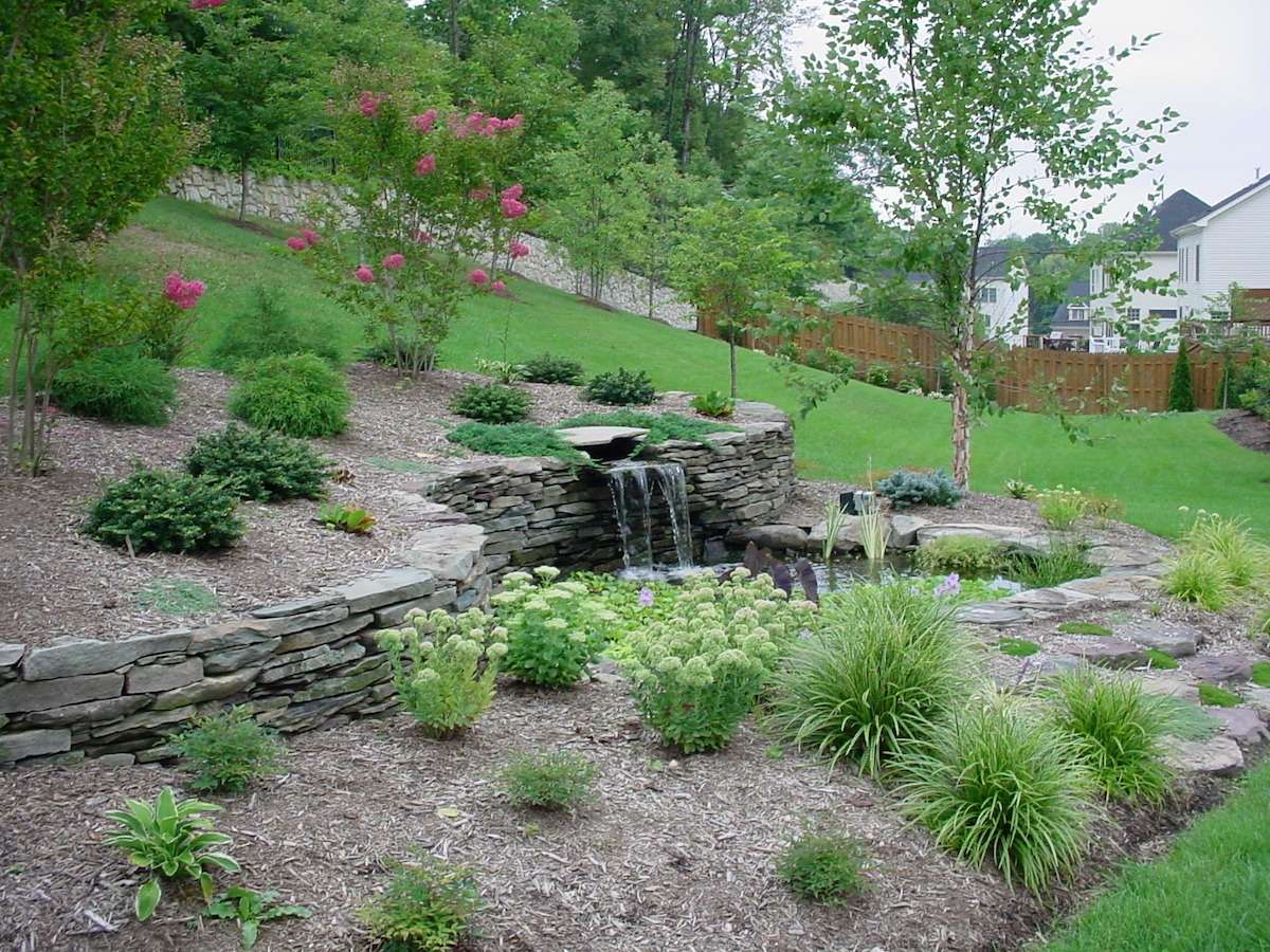 how to landscape a slope